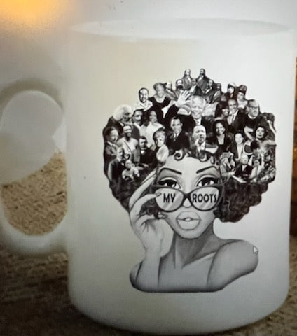 AFRO BLACK/WHITE MUG